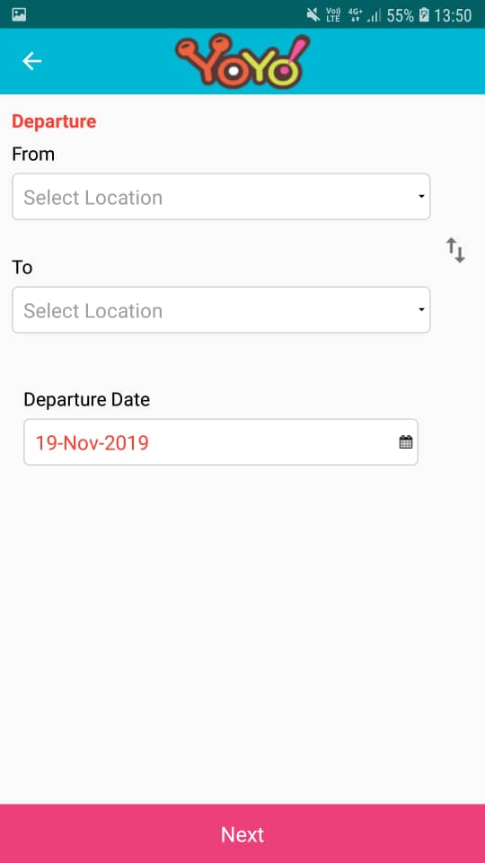 Yoyo Mobile App Bus Track